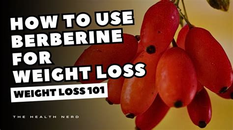 taking berberine for weight loss.